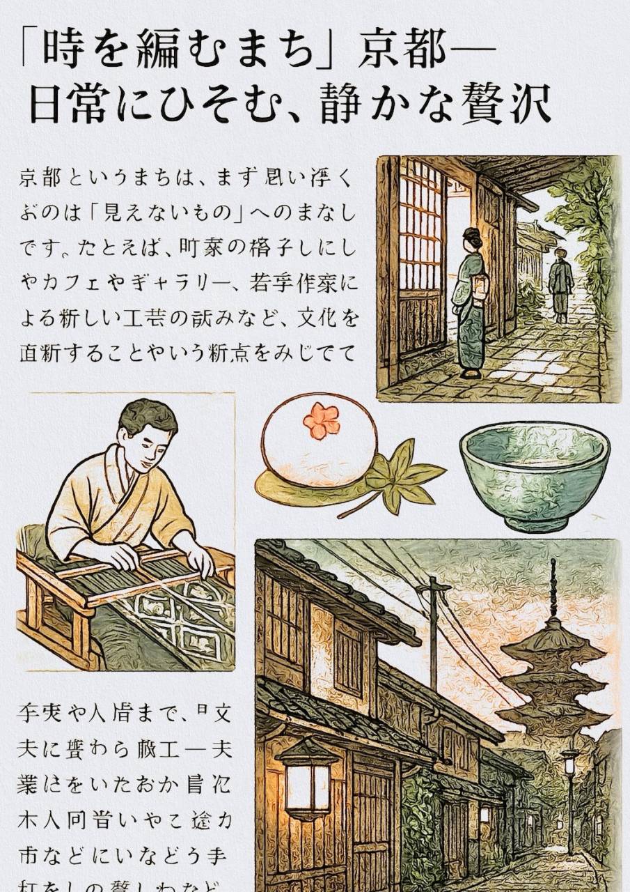 『時を編むまち』京都ー日常にひそむ、静かな贅沢